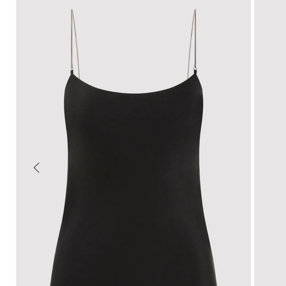 ST. AGNI Fine Chain Black Silk Cami Top EUC XS - Picture 4 of 10